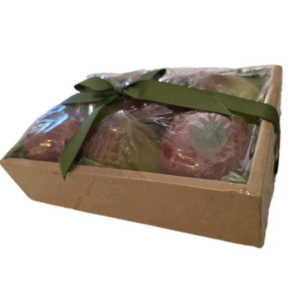 NIB VTG 2006 Fruit Candles Set Of 6 Apples & Pears Cottagecore Grandmillennial